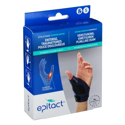 Image de Epitact Attelle Pouce d&#039;Immobilisation Gauche Small 1 pièce
