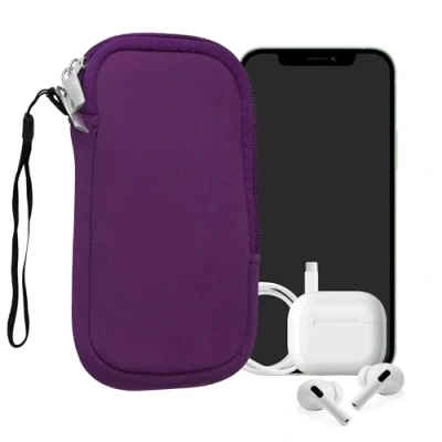 Image de kwmobile Housse Universelle Smartphone Pochette de Protection 17,2 x 8,4 cm pour téléphone Portable XL 6,7/6,8&quot; en néoprène Violet