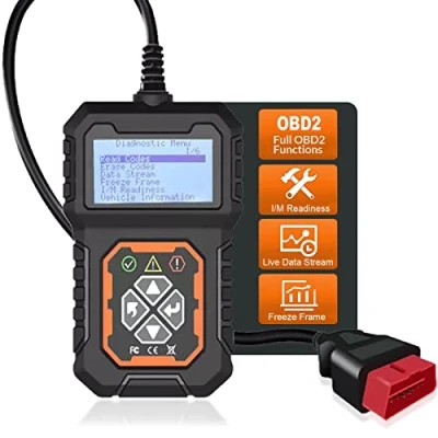Image de iKiKin Outil de Diagnostic Lecteur Code Voiture OBD2, Scanner OBD2 vérifie Le d&#039;erreur Moteur Peut diagnostiquer Toutes Les Voitures protocole OBDII