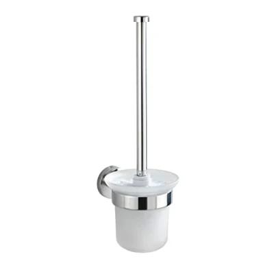 Image de WENKO Brosse WC ouverte Bosio acier inoxydable Brillant matériel de vissage pour le montage mural inclus