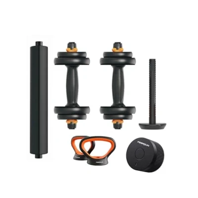 Image de KSIX smart your tech Fed Kit Haltères V2 10KG connectés App Move It, Barre et Poids Russe Xiaomi Fed, Capteur Intelligent, 10kg, Modulables, Multifonctions, Poignée ergonomique