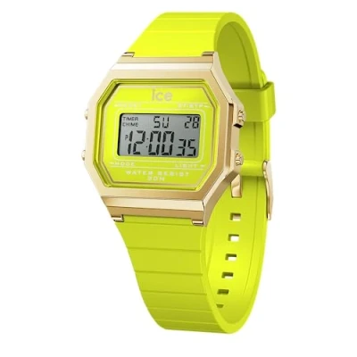 Image de Ice Watch Retro Montre à affichage digital, Femme, Taille: One Size, Sunny lime