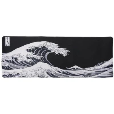 Image de TAPIS DE SOURIS XXL La Vague Design Décoration Nippone 800 x 300 3 mm