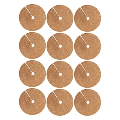 Image de Paillis, Fibres de Coco Paillis Anneau Tapis Protection pour Arbres Pot Couverture 20cm 12 Pièces