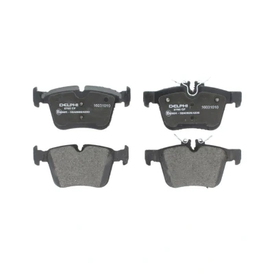 Image de DELPHI LP2763 Jeu de plaquettes frein préparé pour indicateur d&#039;usure avec tôle anti bruit sans accessoires MERCEDES BENZ: Classe C Berline