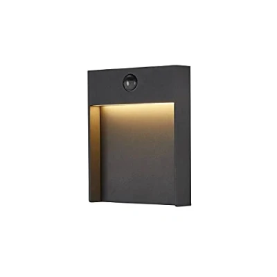 Image de SLV 1002954 Applique Flatt Sensor/Éclairage pour Murs, allées, entrées, Spot LED saillie d&#039;extérieur, Lampe de jardin/IP54 3000/4000K 16W 600lm Anthracite, Aluminium, 16 W