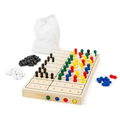 Image de Small Foot 11364 Jeu de logique Code Secret, Puzzle Amusant pour 2 Personnes, avec Sac en Tissu Pratique à Ranger, 100 pcs. Jouets, 11364, Multicolore