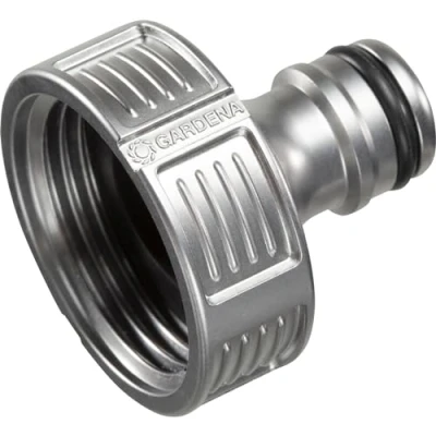 Image de Nez de robinet Premium 33,3 mm (G 1 Pouce) Gardena : adaptateur pour robinets, résistant au gel, emballé (18242 50)