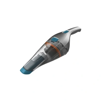 Image de BLACK+DECKER Aspirateur à Main 7,2V 1,5 Ah Argent Titanium Bleu Base de Chargement prologateur intégré et Brosse