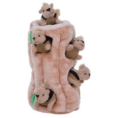Image de Outward Hound Casse tête pour Chiens Cache Ecureuil en Peluches, XL format