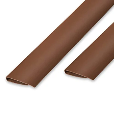 Image de Ribelli Profilé de Finition en PVC pour Canisses Rails Serrage Fixation Brise Vue PVC, Couleur:Brun, Taille:100 cm (1 x 100 cm), Articles:Bande Fermeture