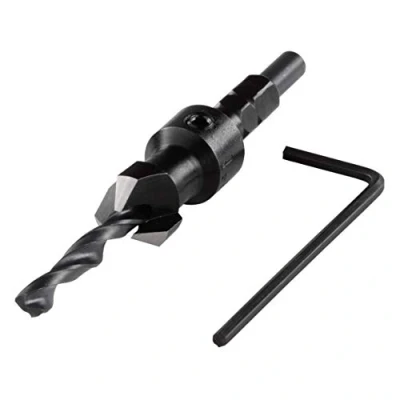 Image de wolfcraft 2545000 Foret d&#039;Amorçage avec Fraisoir Diamètre 4,5 12 mm Queue 6 Pans Angle 45