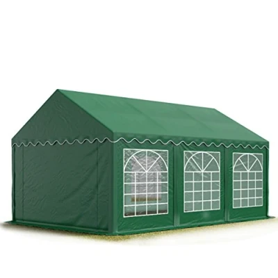 Image de TOOLPORT 4x6 m Tente de réception/Barnum Vert foncé Toile Haute qualité PVC 700 N