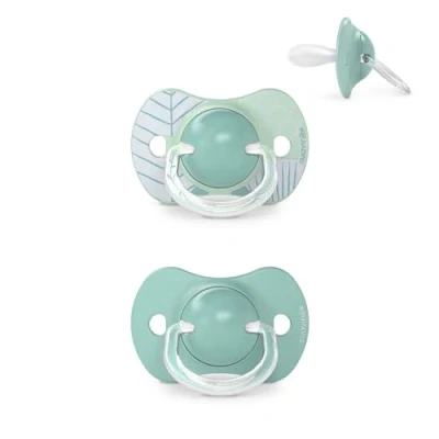 Image de Suavinex, Lot 2 Sucettes pour Bébé +18 Mois, Tétine Symétrique SX Pro en Silicone, plus Plate et Flexible, Réversible, Respecte le Développement Buccodentaire, Dreams Bleu