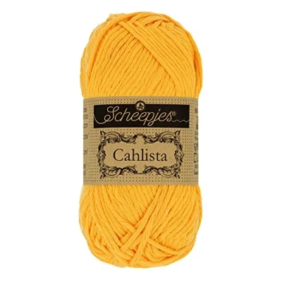 Image de Scheepjes Cahlista 208 Jaune Or Fil 10x50g