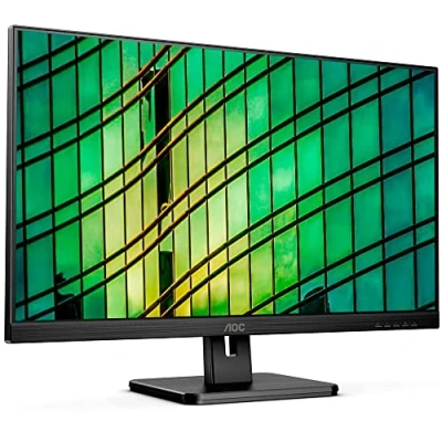 Image de Ecran 27 FHD AOC 27E2QAE Dalle IPS 16.9 1920x1080 250cd/m2 4ms 1000:1 HDMI/VGA/DP Haut parleur 2x2 Watts Inclinaison Garantie 3 ans Neuf