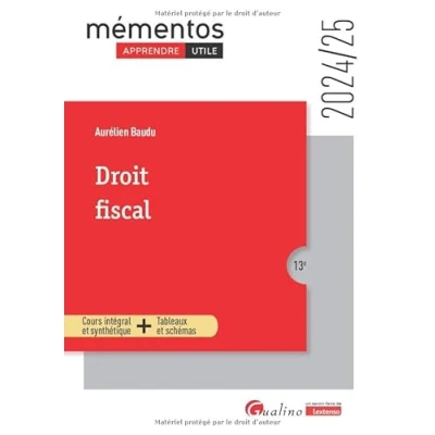 Image de Droit fiscal: Cours intégral et synthétique + Tableaux schémas (2024 2025)