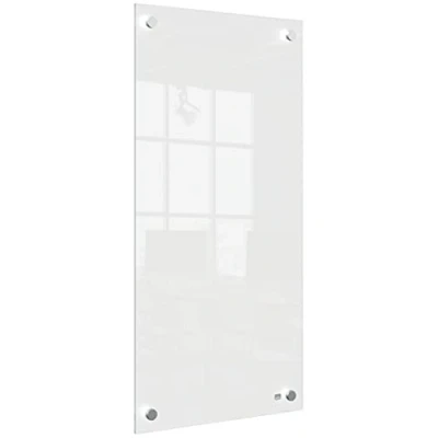 Image de Nobo Petit Tableau Effaçable Mural en Verre, Sans Cadre, 300 x 600 mm, 1 Feutre Inclus, Blanc, 1915603