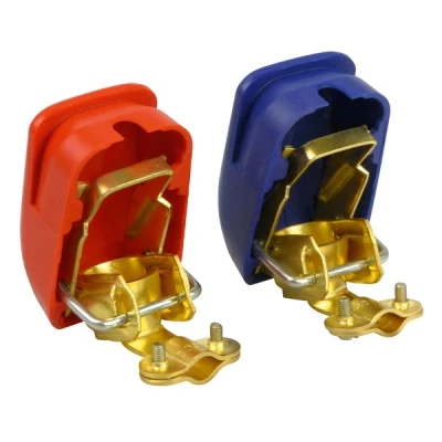 Image de CARPOINT 1237803 Cosse de batterie Laiton, Acier Rouge, Bleu
