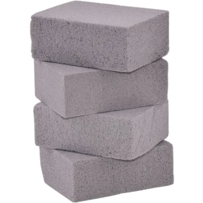 Image de Lot de 4 Bloc Grill Pierre Ponce Nettoyage Écologique, Réutilisable Griller Nettoyant