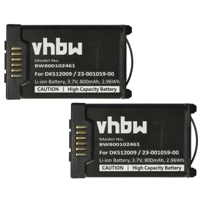 Image de vhbw 2X Batterie Compatible avec Mitel 612d, 622d, 632d, 620d, 622dt, 610d, 612dt, 630d, 600d téléphone Fixe sans Fil (800mAh, 3,7V, Li ION)
