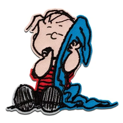 Image de Mono Quick Peanuts Linus Ecusson Thermocollant Patches Appliques, Taille: 7,3 x 7,8 cm