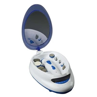 Image de ARDES ARM288 Set de Manucure Pédicure Électrique Fraise Lime à Ongles Professionnel Kit Pour Complet, Miroir Orientable 360, Sèche Électrique, Idéal Un Usage Domestique Voyage