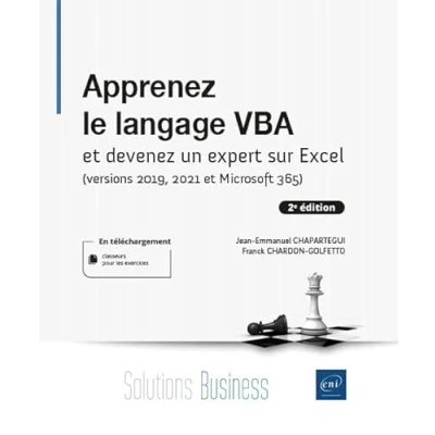 Image de Apprenez le langage VBA et devenez un expert sur Excel (versions 2019, 2021 Microsoft 365)