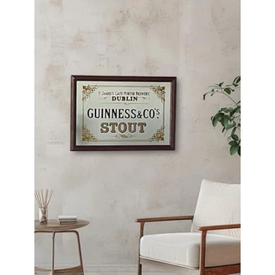 Image de Laurie&#039;s Pub and Bar Accessories Grand miroir Guinness St James Gate