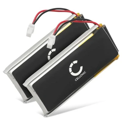 Image de subtel® 2X Batterie BAT00002 800mAh Compatible avec Cardo Scala Rider G9, G4, G9X Reparation Casque Audio Headset sans Fil, accu Rechange Remplacement