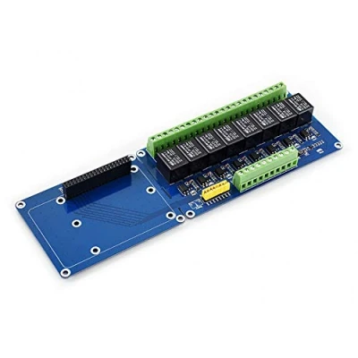 Image de Raspberry Pi Expansion Board 8 Channel Relays Loads up to 5A 250V AC Or 30V DC for A+/B+/2B/3B/3B+/4B SPDT NO,NC Contact Form 6mA per Supports Jetson Nano