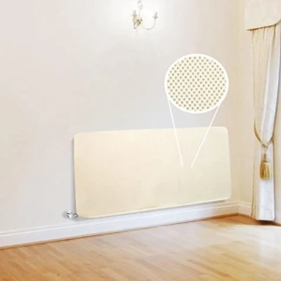 Image de Safetots Cache radiateur en tissu double de qualité supérieure, 70 cm x 130 cm, housse protection pour radiateurs remplis d&#039;eau, réduit les risques chocs et chauds au