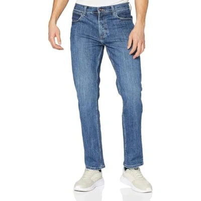 Image de Wrangler Homme Authentic Regular Jeans, Bleu (Mid Stone 14v), 34W / 30L EU