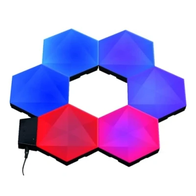 Image de Konix Pack d&#039;éclairage gaming LED Inferno 13,2 x 15,1 cm Illumination RGBIC Synchronisation musicale Compatible Smart Home Alexa et Google