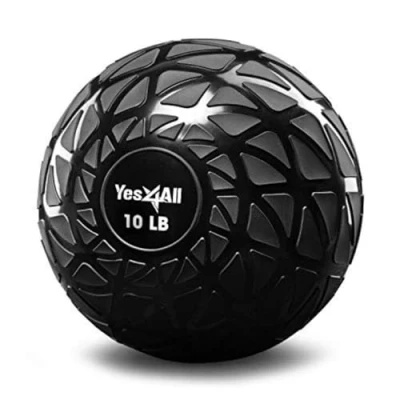 Image de Yes4All NZQD Dynamic Slam Balls 4.5 kg, brillant, Medicine Ball remplie de sable, convient pour l&#039;entraînement et la musculation
