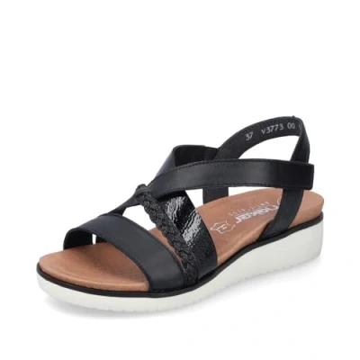 Image de Rieker Sandales Mode Femme V3773, Pointure:40 EU, La Couleur:Noir
