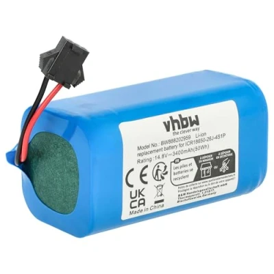 Image de vhbw Batterie Compatible avec Ultenic D5s Robot électroménager (3400mAh, 14,8V, Li ION)