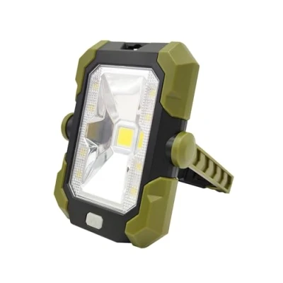 Image de KYF Projecteur LED Multifonctions Puissant 350 lumen rechargeable avec panneau solaire &amp; USB fonction Power Bank 4400mAh Etanche Aimant et Crochet pour Fixation de marque