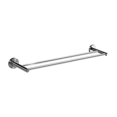 Image de Ambrosya® Porte serviettes exclusif en acier inoxydable Support de salle bains Serviette Crochet Barre Toilette WC (Acier (Brossé))