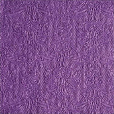 Image de Ambiente elegance lot de 15 serviettes en papier gaufré violet/mauve