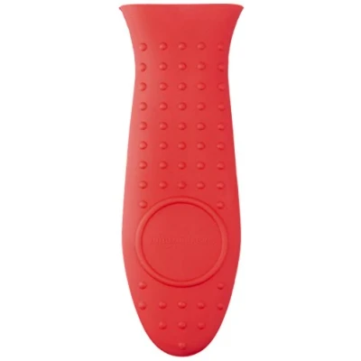 Image de Amazon Basics Rectangulaire Manchon en silicone pour poêlon Rouge