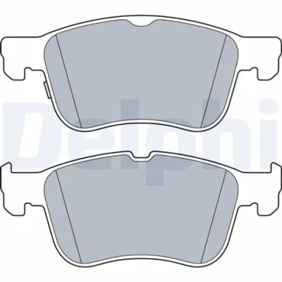 Image de DELPHI LP3520 Jeu de plaquettes frein avec indicateur d&#039;usure tôle anti bruit sans accessoires FORD: Focus Mk4 Turnier, 3/5 portes