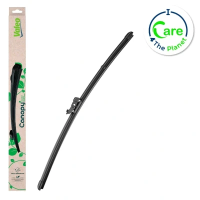 Image de Balai d&#039;essuie glace Valeo Canopy 583946 475mm plat, caoutchouc d&#039;essuyage composé de &gt;80 % matériaux durabl.