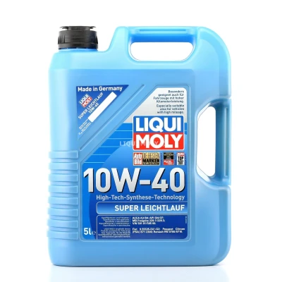 Image de Liqui Moly Leichtlauf Super 10W 40 5I Huile moteur 1301 TOYOTA: Land Cruiser Prado 90, Yaris II 3/5 portes, III portes