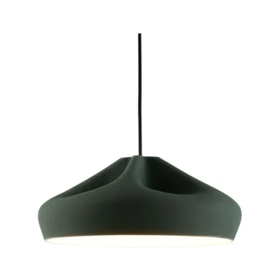 Image de Marset Pleat Box 47 LED Suspension Sombre Vert/Blanc