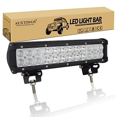 Image de AUXTINGS 30,5 cm 72W Spot Flood Barre Lumineuse LED de Travail Double rangée Combo Faisceau Off Road Conduite Ampoule Brouillard CC 12V 24VWaterproof