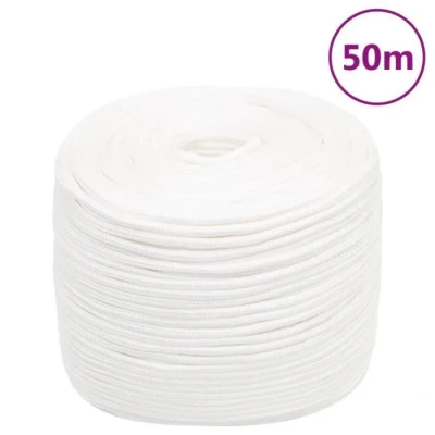Image de Revera Corde Nautique entièrement Blanche 8 mm 50 m en polypropylène