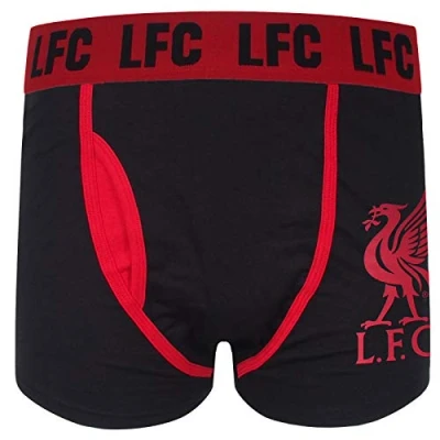 Image de Liverpool FC Officiel Boxer thème Football avec Blason Homme Noir/1 M
