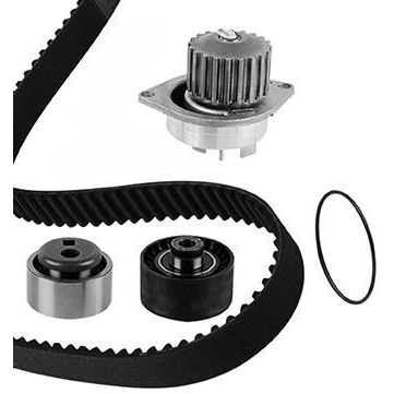Image de Pompe à eau + kit de courroie distribution METELLI 30 0491 2