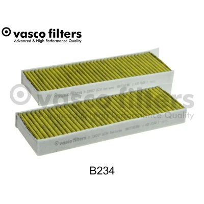 Image de DAVID VASCO B234 Filtre d&#039;habitacle à charbon actif avec polyphenol 294 96 32 carré PEUGEOT: 3008 I, II SUV, Partner Tepee